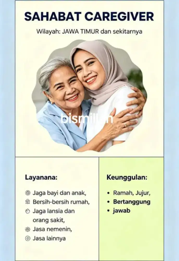 Jual jasa nemenin orang sakit dan lain nya