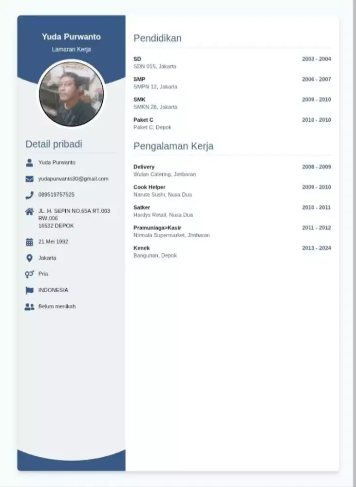 Mencari Pekerjaan Apa Saja
