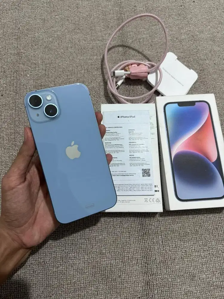 Iphone 14 128gb ibox fullset pemakaian 2 bulan