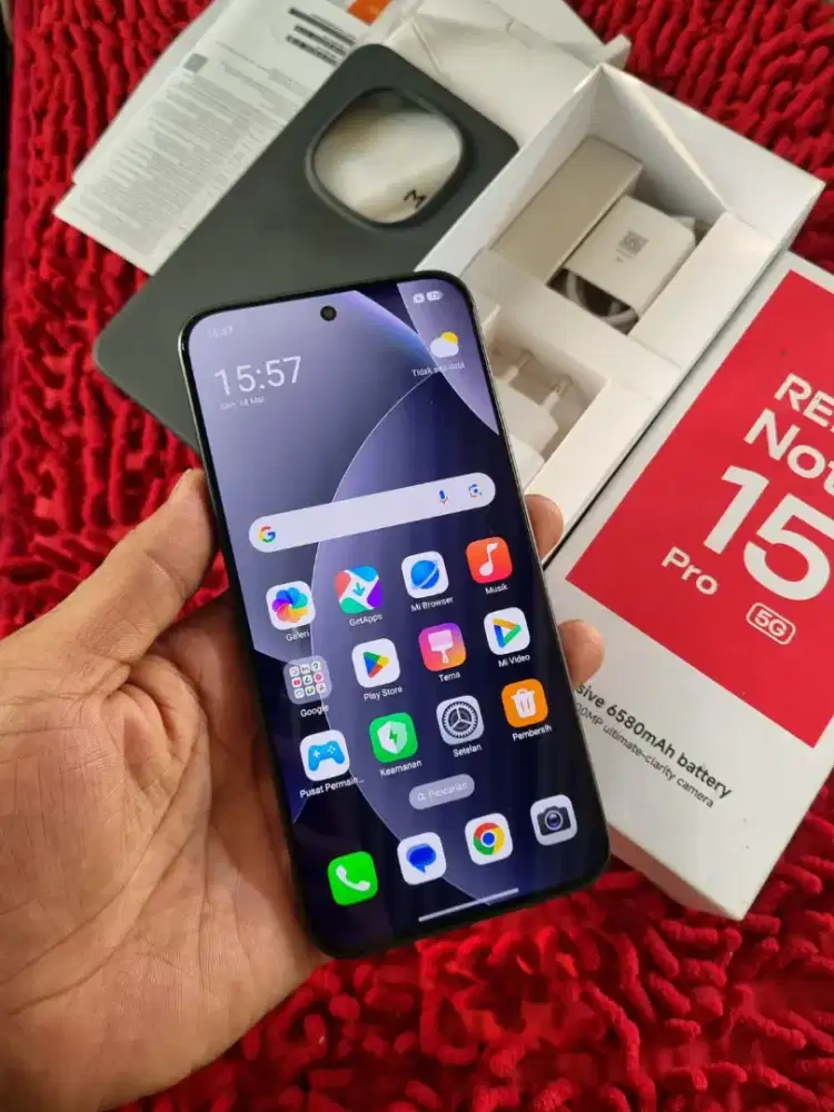 Redmi note 15 pro NFc ram 8+/256 mulus fulset cakep