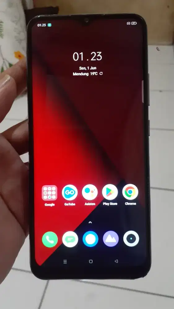 Realme Narzo 20 4G 4/64 layar 6.5 inchi mulus
