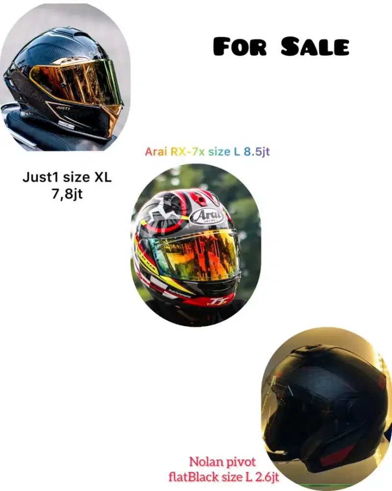 Helm Arai just1 nolan