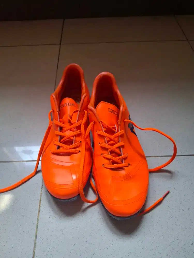 Sepatu futsal murah jarang pakai kappa orange ex malaysia size 41