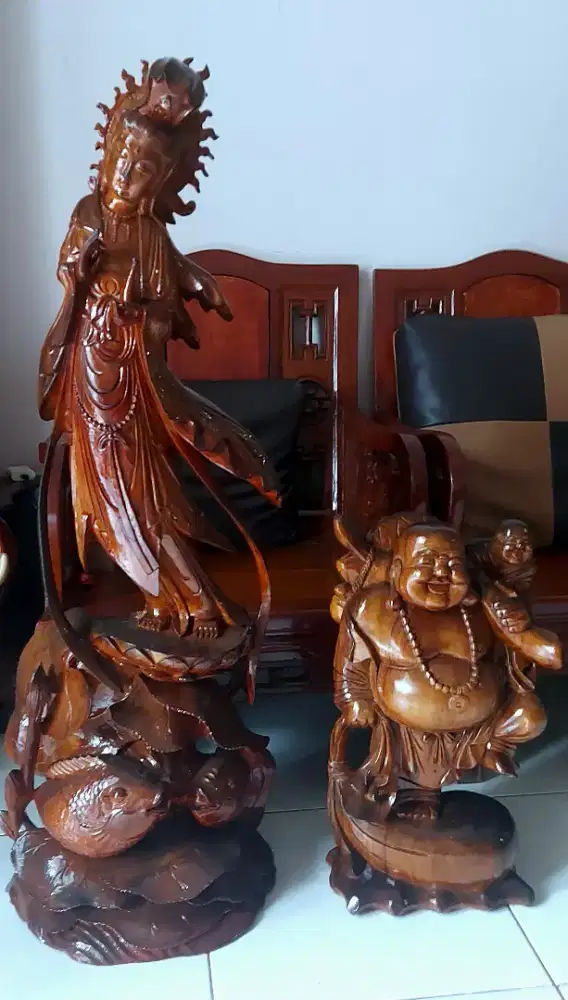 Patung kuno dr kayu jati