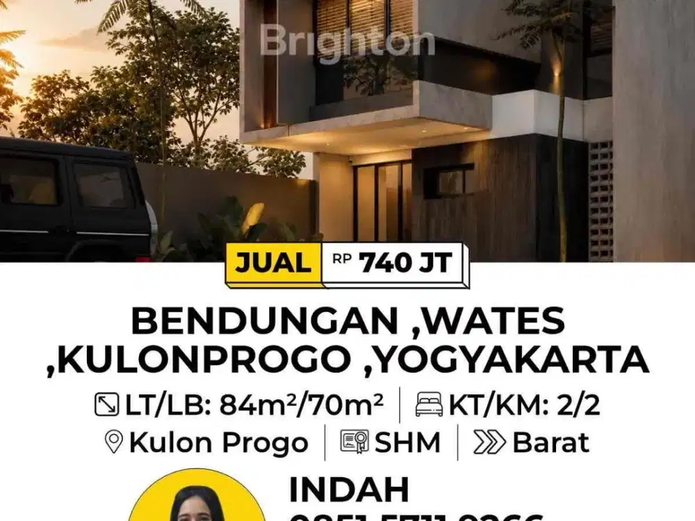 rumah siap huni selangkah ke bandara Kulon Progo