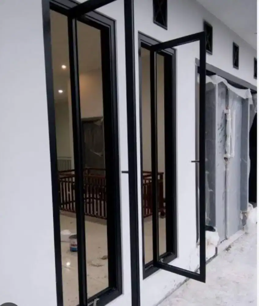 Pintu kaca aluminium rumah $32