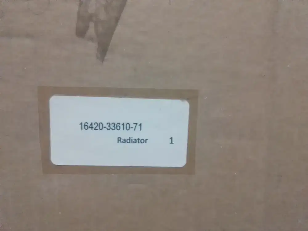 Radiator forklif