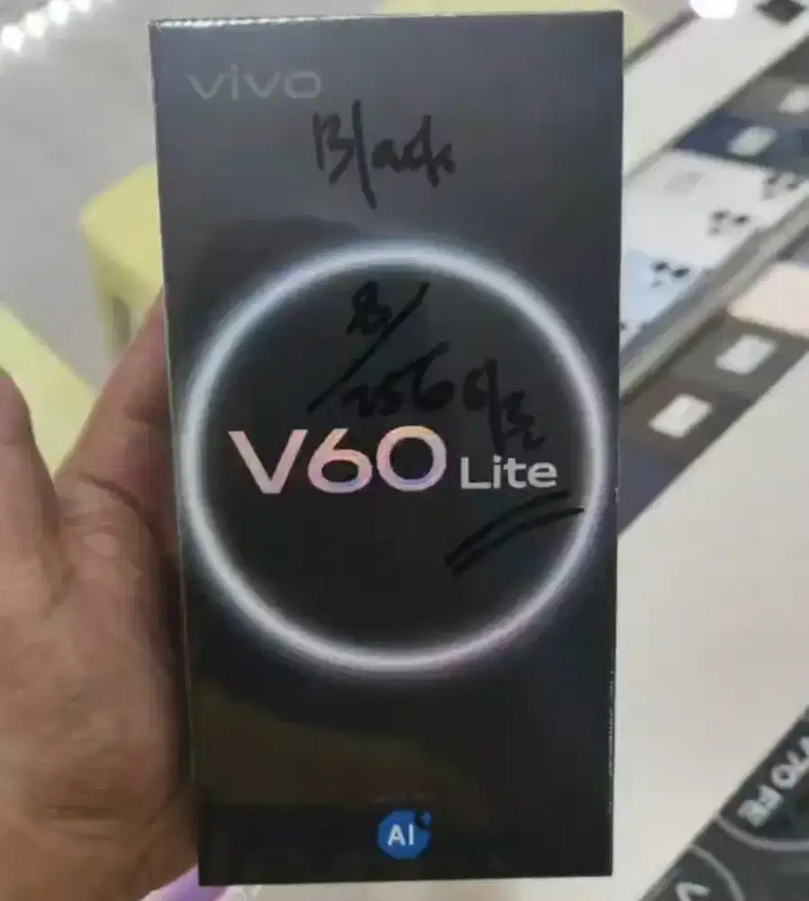 VIVO V60 Lite 4G 8GB+256GB Black NEW Garansi Resmi Indonesia
