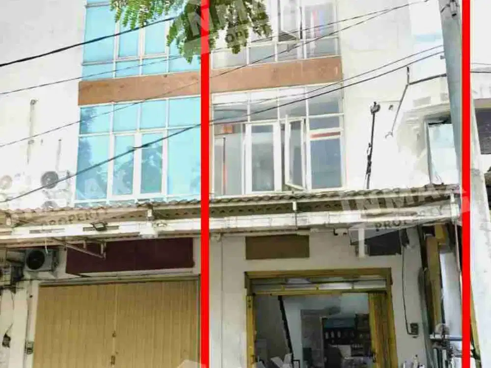 Dijual ruko 3 lantai lebar 4,5 m² nol jalan raya dekat Kenjeran dan pusat bisnis Surabaya Utara