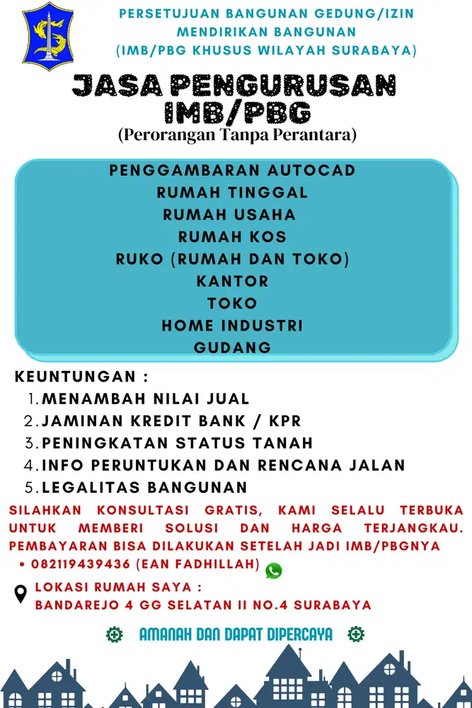 Pengurusan IMB/PBG Khusus Surabaya