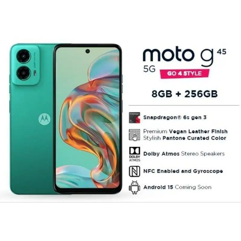 Motorola g45 5G 8/256 Fullset - Bekas seperti baru, mulus, garansi on