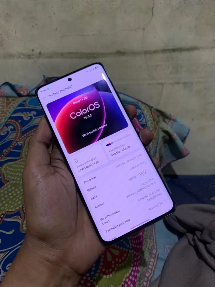 Oppo reno 11 5G ram 8+8/256
