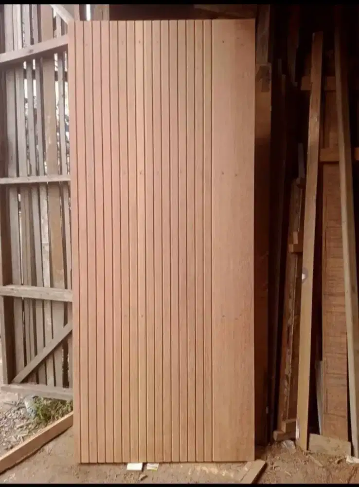 Pintu minimalis nya ready dari kayu bekas meranti oven berkualitas