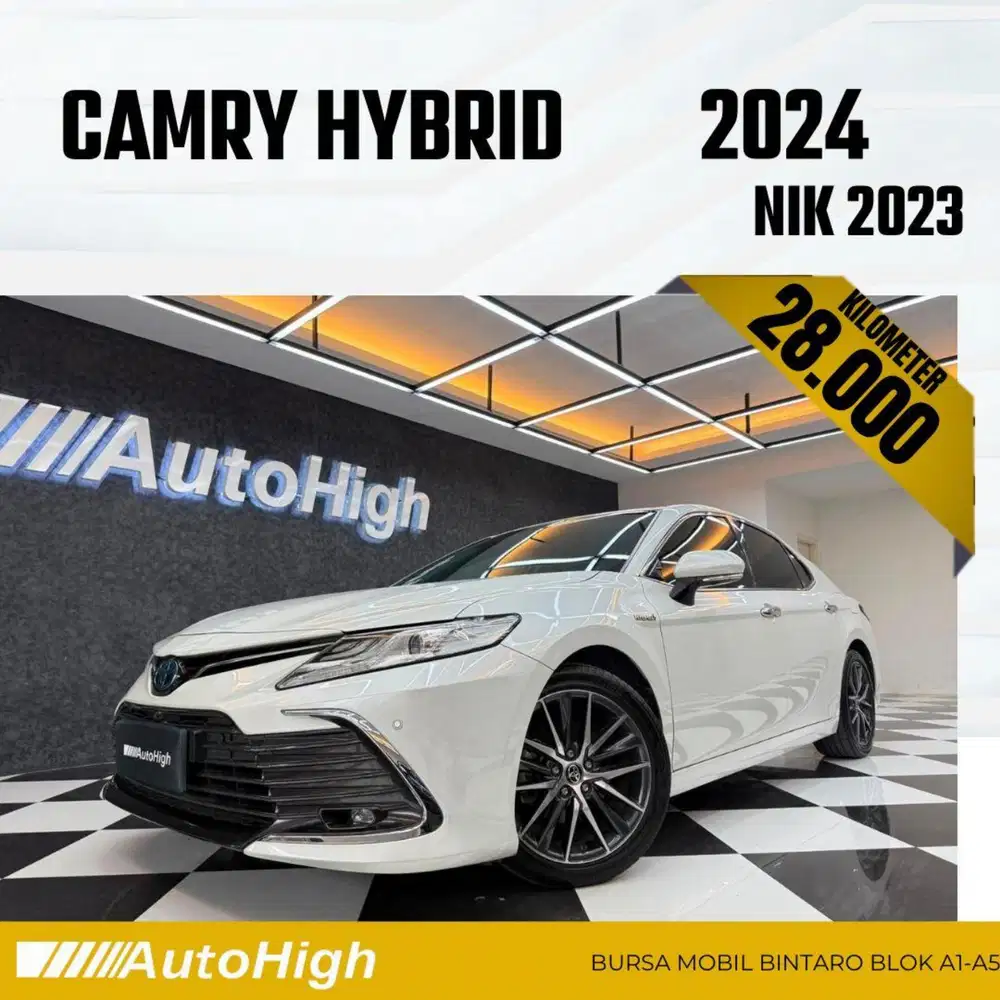 DP10% [Km28.000] Camry Hybrid 2023 White Reg 2024 #AUTOHIGH