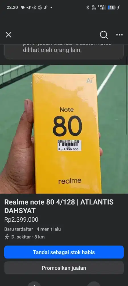 Realme note 80 4/128 | ATLANTIS DAHSYAT