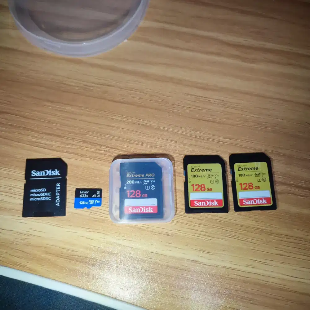Memory card Sandisk dan Lexar