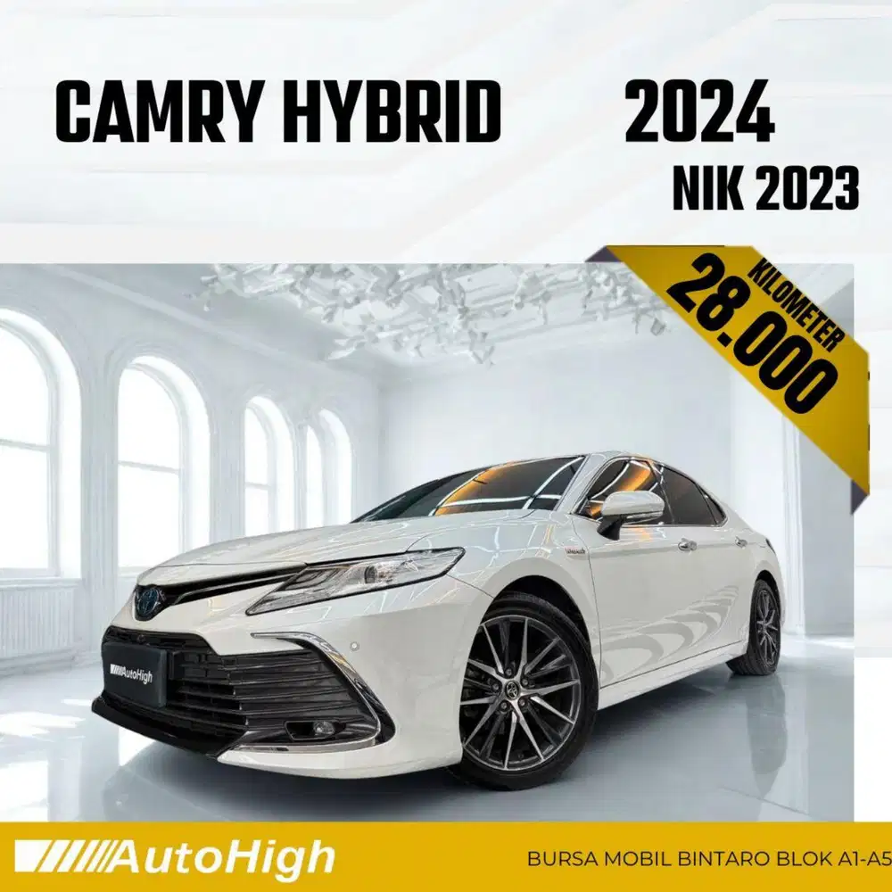 DP10% [Km28.000] Camry Hybrid 2023 White Reg 2024 #AUTOHIGH