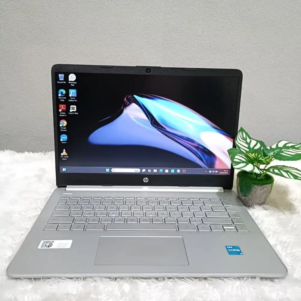 LAPTOP HP 14 DQ5115TU CORE I3 1215U RAM 8GB SSD 512GB LAYAR 14.0 FHD