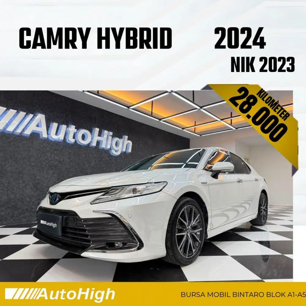 DP10% [Km28.000] Camry Hybrid 2023 White Reg 2022 #AUTOHIGH