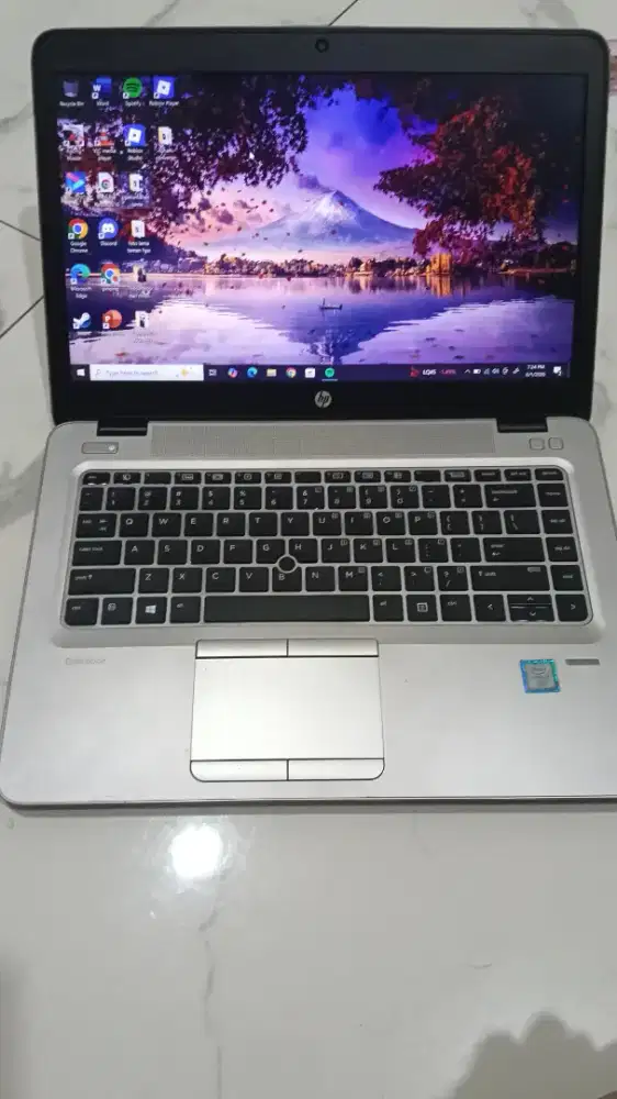 Laptop HP elitebook i7 840G3 ram 8gb ssd 512gb, fisik mulus,batery ok
