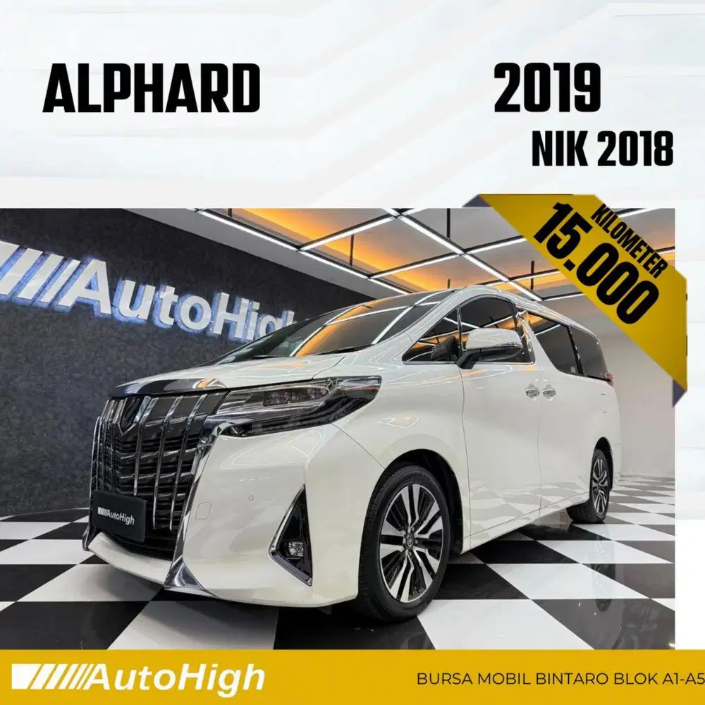DP10% [Km15.000] Alphard G 2018 White Reg 2020 #AUTOHIGH