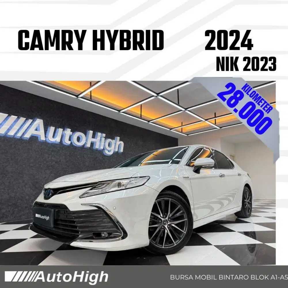 DP10% [Km28.000] Camry Hybrid 2023 White Reg 2022 #AUTOHIGH