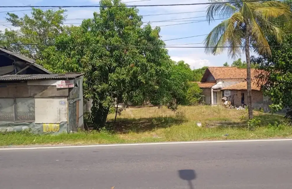 JUAL TANAH SANGAT STRATEGIS DI JALAN NASIONAL PANTURA DEKAT SPBU