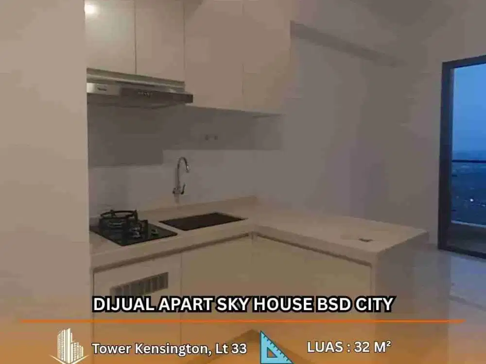DIJUAL Apartemen Sky House BSD CITY 1 BR Tower Kensington Lt 33