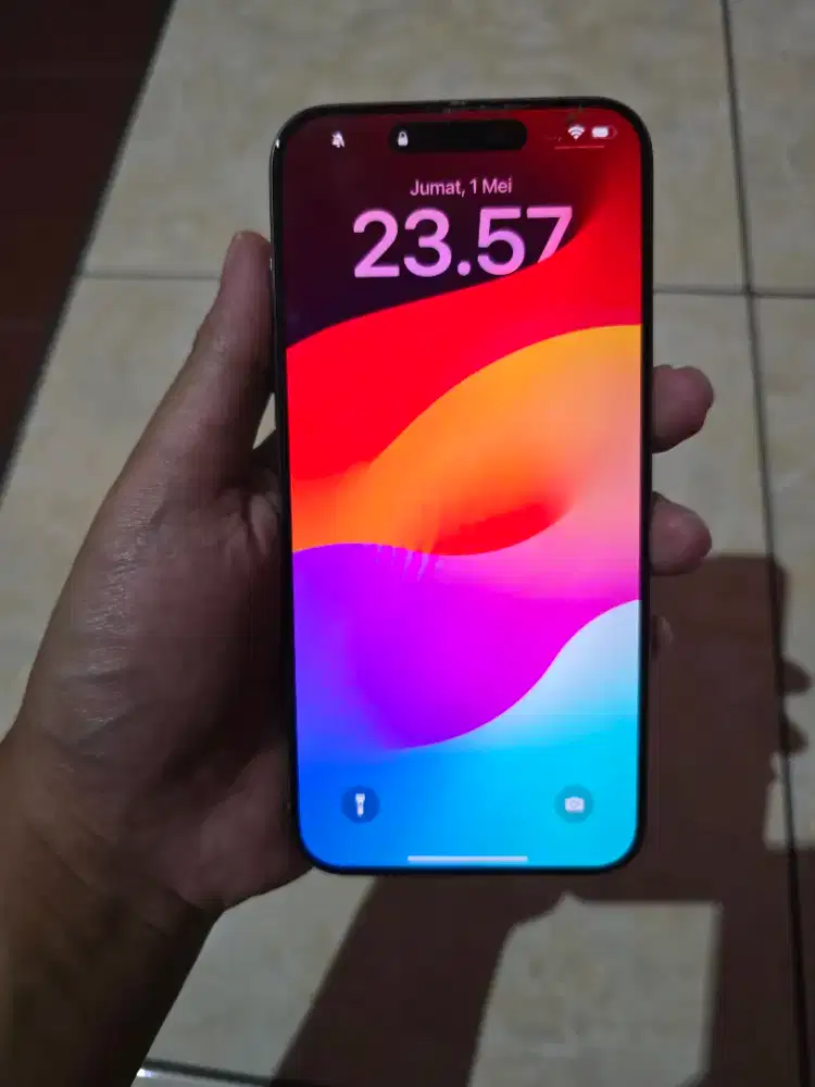 Iphone 15 Promax 256gb Natural Titanium ex Ibox-Tangan Pertama dr baru