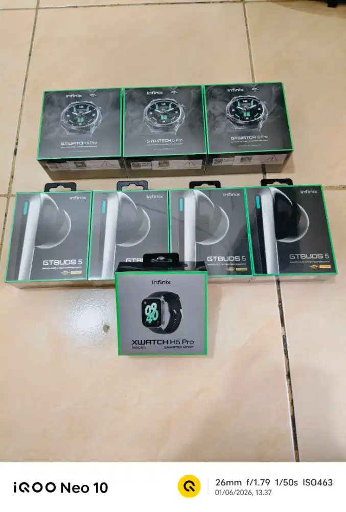 NEW 100% | TWS Infinix GTBUDS 5 | Infinix XWATCH H5 PRO | GaransiResmi