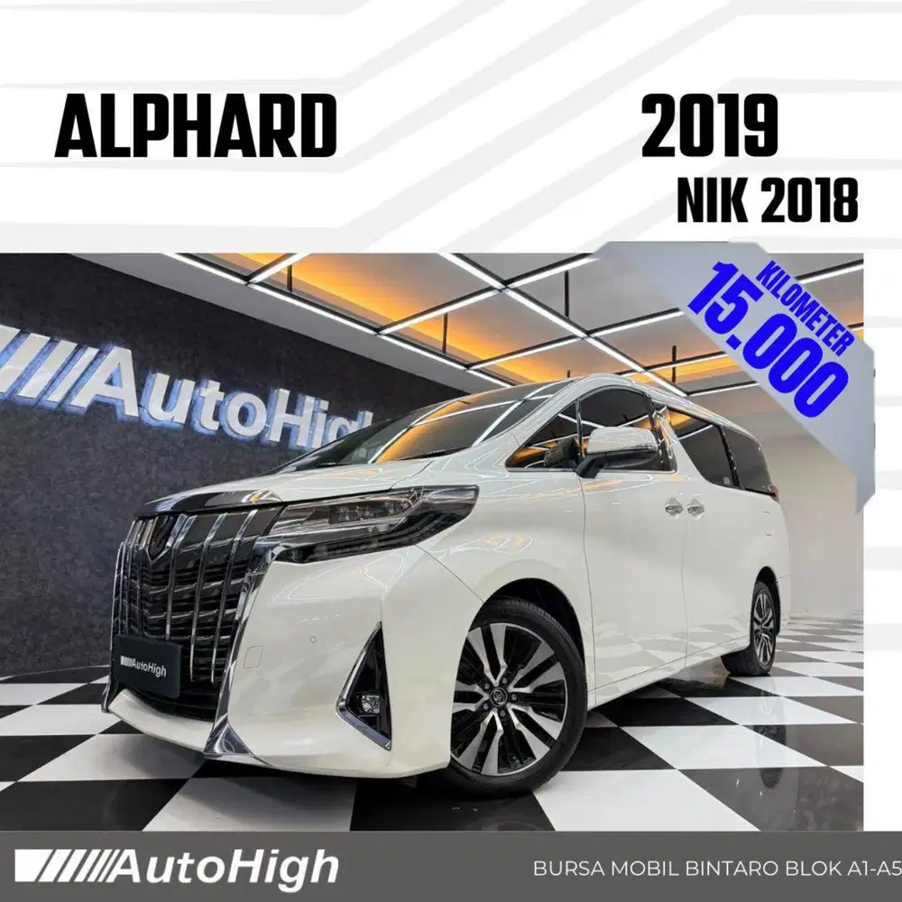 DP10% [Km15.000] Alphard G 2018 White Reg 2020 #AUTOHIGH