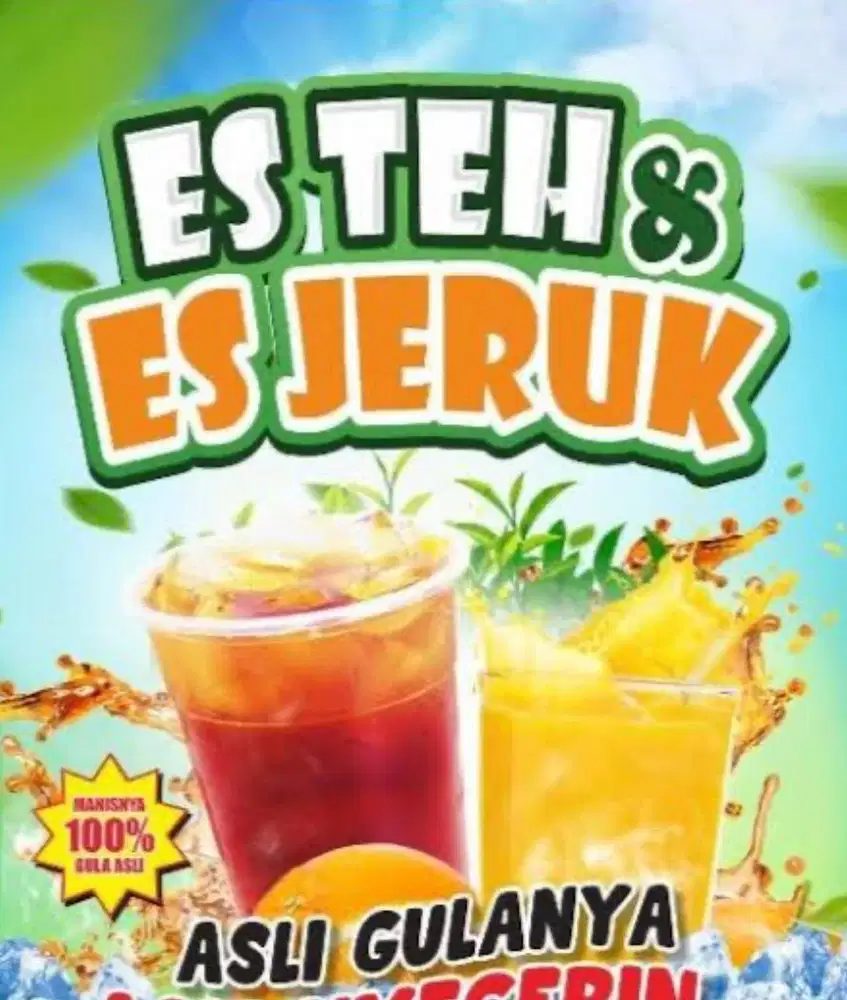 Dibutuhkan jaga es teh dan es jeruk