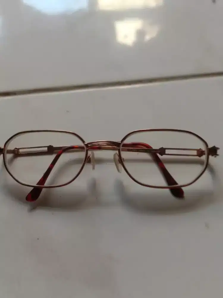 Frame kacamata vintage RUSARDI PARIS lapisan emas 22kgp