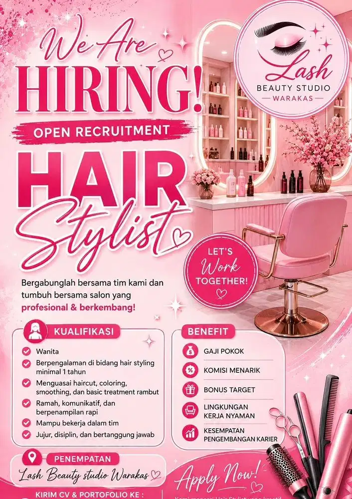 Lowongan Kerja Hair Stylist