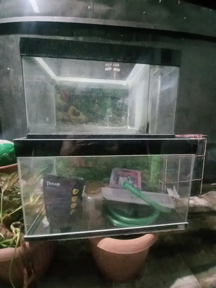 Dijual 2 akuarium bekas