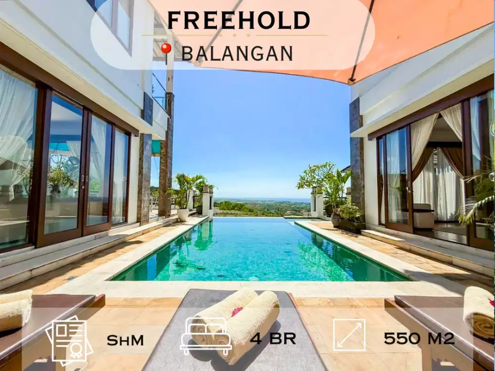 Freehold Luxury Villa With Established Rental Business, Balangan South Bali