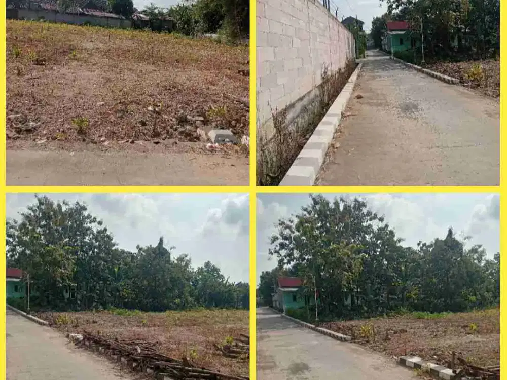 tanah pekarangan dekat puskesmas Masaran Sragen
