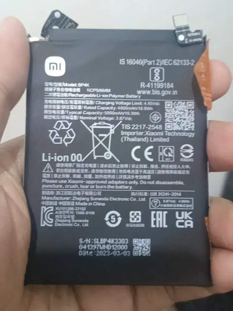 Baterai Xiaomi Redmi Note 12 Pro 5G