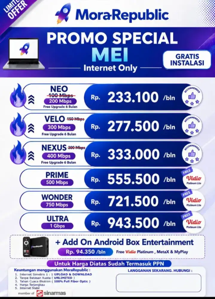 Pemasangan wifi