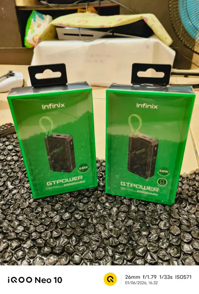 NEW 100% | Powerbank Infinix GT Power | XP 20 GT | 20000 mAh | G.Resmi