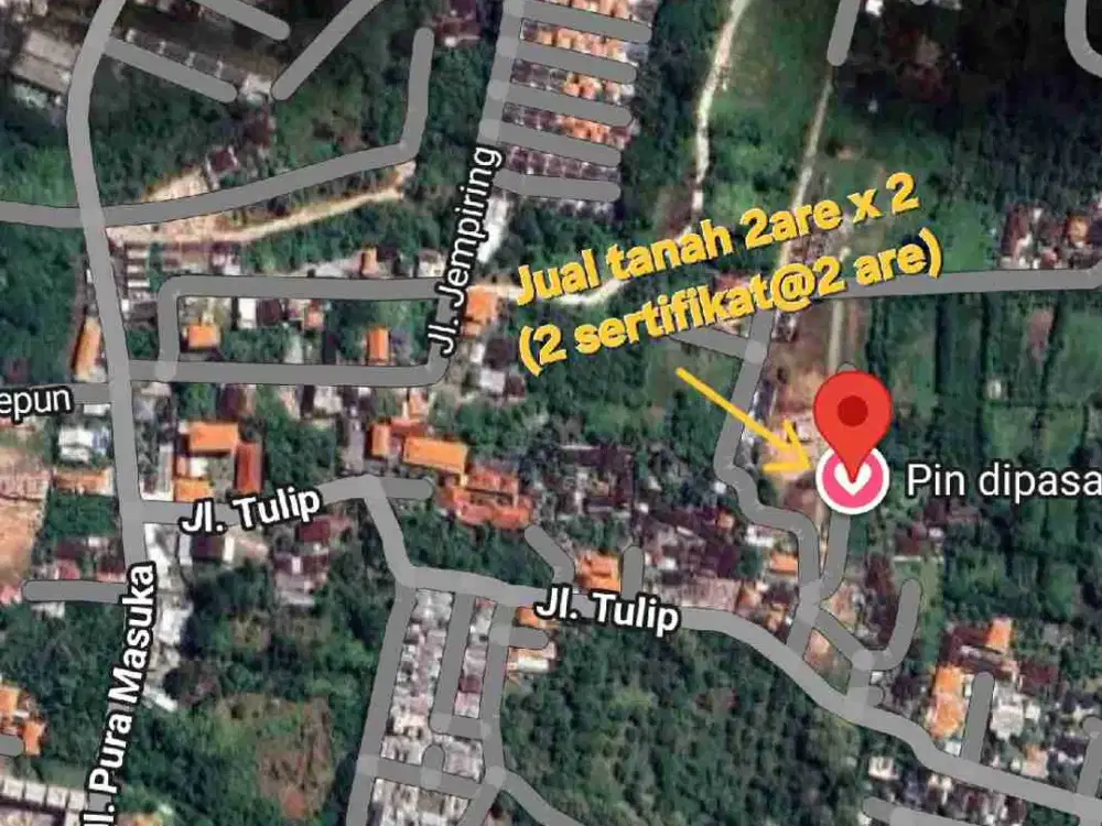Jual tanah 2are Jimbaran/Ungasan pura masuka Jimbaran, Kuta selatan Badung Bali
