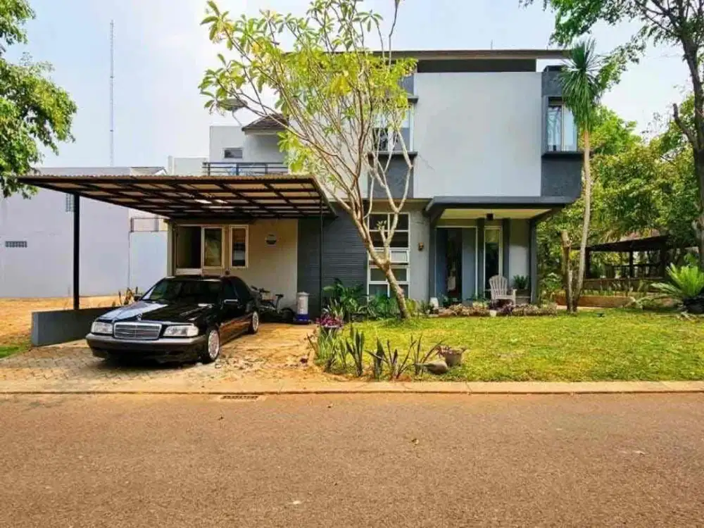 Rumah Hook Taman 2 Lantai Furnished di Pavilion Residence BSD City