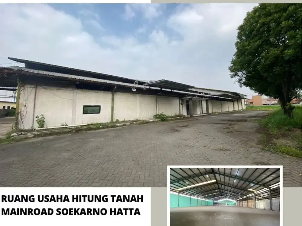 Jual Gudang Hitung Harga tanah Di mainroad Soekarno hatta bandung