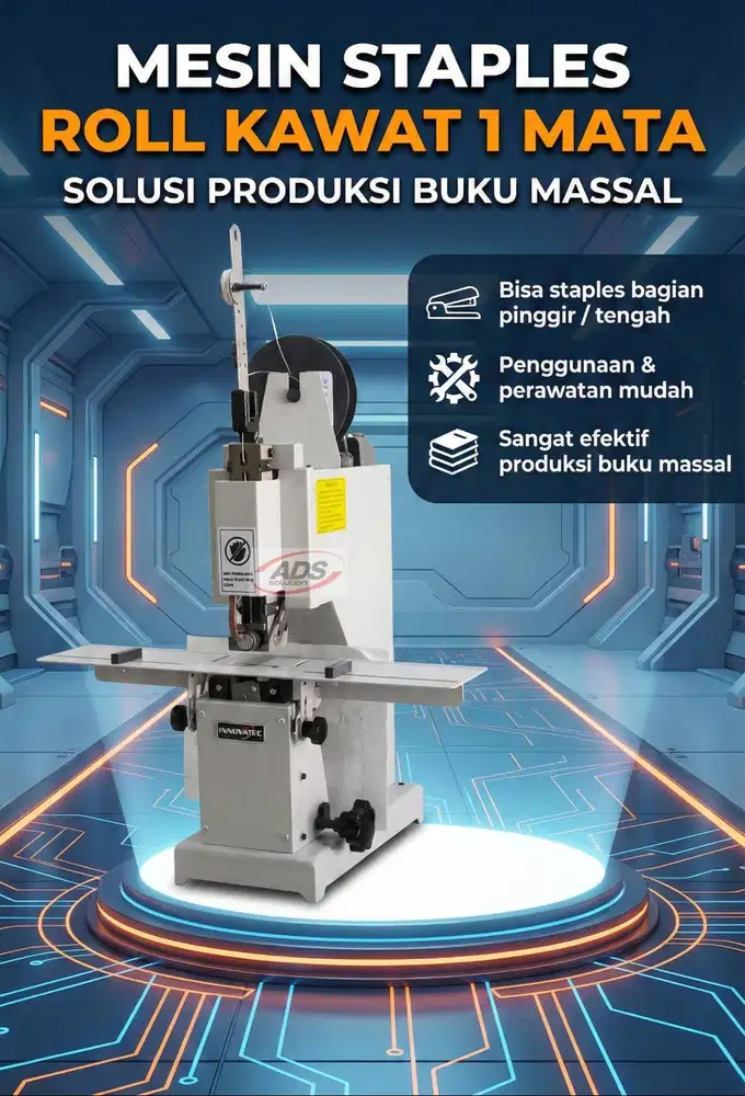 MESIN STAPLES ROLL KAWAT OTOMATIS ( STITCHING WIRE ) 1 / 2 MATA