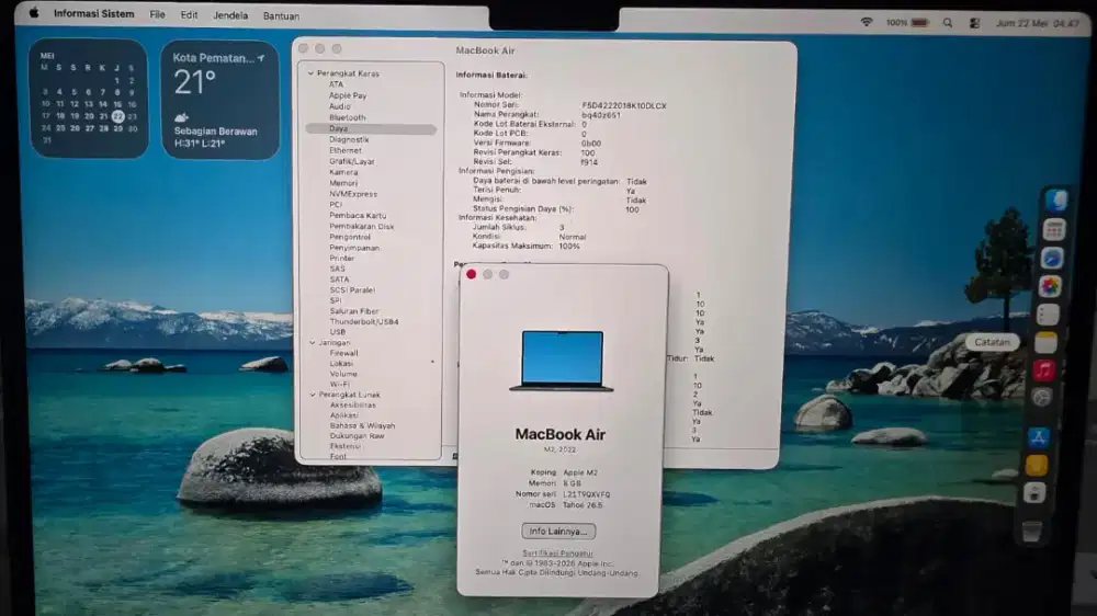WTS MacBook Air (13inci, M2, 2022)