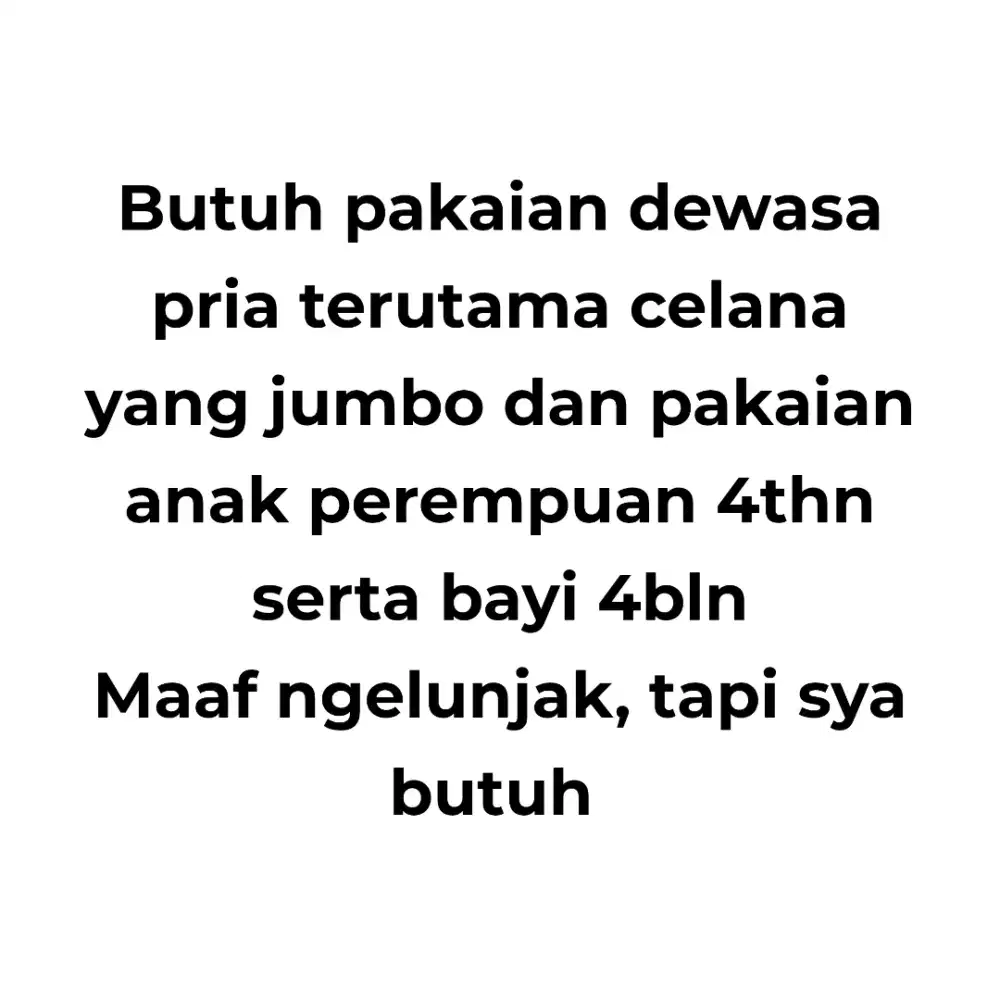 Baju layak pakai