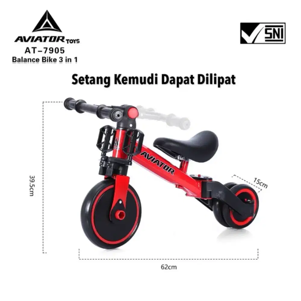 [BAMS] TERMURAH BALANCE SEPEDA ANAK TRICYCLE