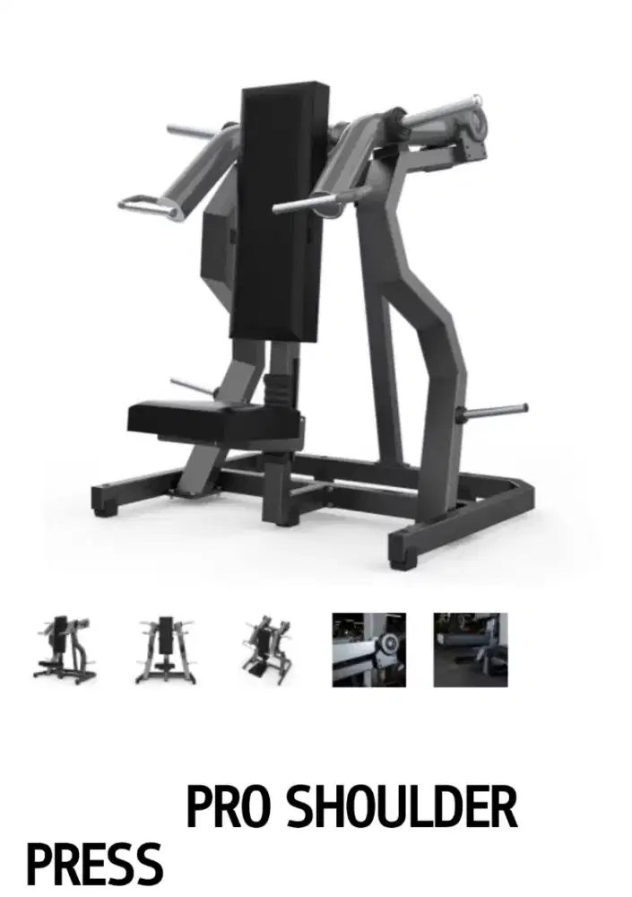 Life Sport Pro Dhz Plate Loaded Series-Black Edition Shoulder Press