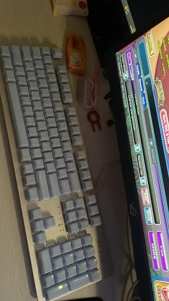 Razer Huntsman white mercury