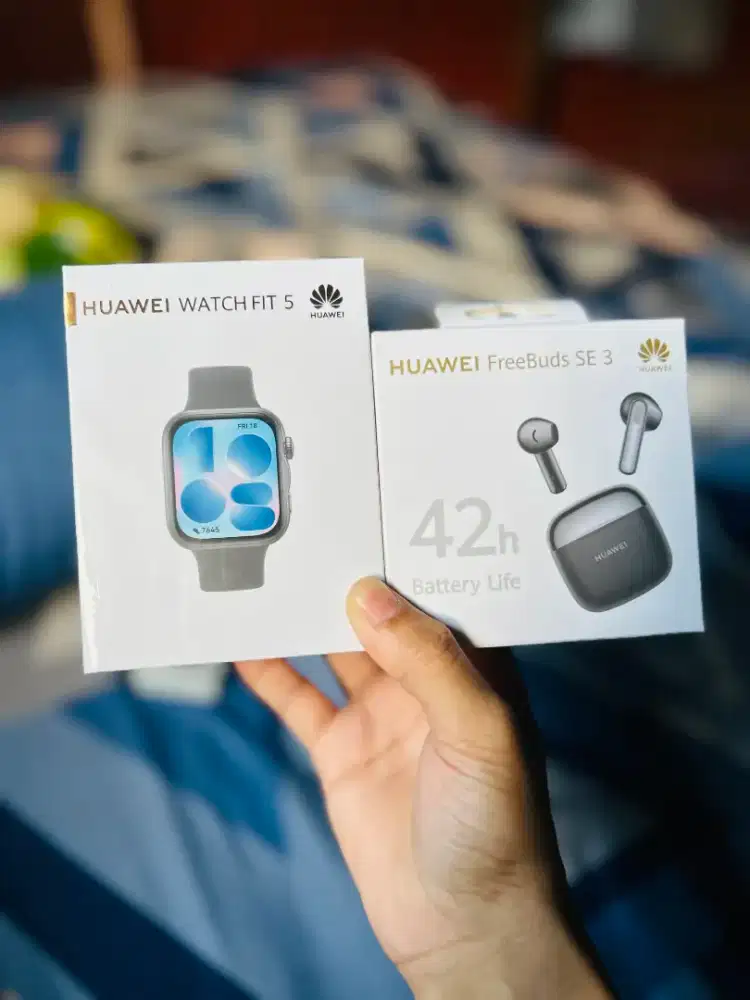 HUAWEI WATCH FIT 5 BARU RESMI BONUS FREEBUDS SE 3